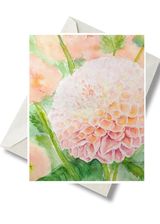 Nicole's Dahlia Notecard