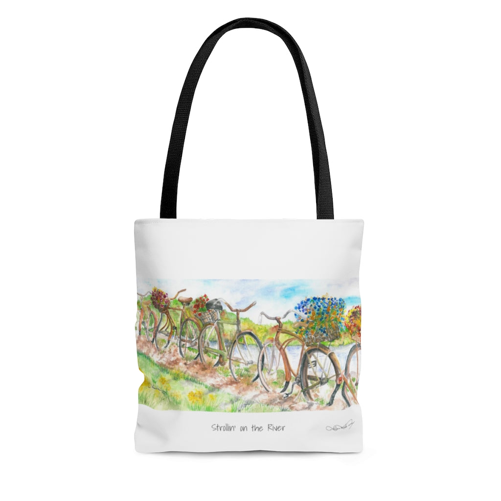 "Strollin' on the River" Tote Bag